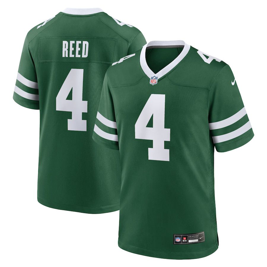 Men New York Jets 4 D.J. Reed Nike Legacy Green Game NFL Jersey